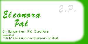 eleonora pal business card